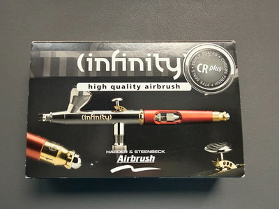 Harder & Steenbeck Infinity Airbrush CR Plus Two in One 126544 NEW + Stand