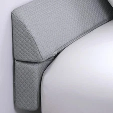 Pillow Wedge for Headboard Gap,Light Grey Bed Wedge Gap Filler King Size