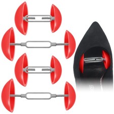 2 Pairs Mini Shoe Stretchers Women Wide Feet Expander Widener Non Slip Red