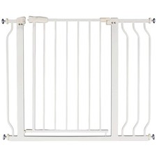 BalanceFrom Walk-Thru Safety Gate for Baby and Pets, 29.1-38.5"W, 30"H, White