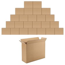 12x9x4 Inches Shipping Boxes Pack of 25, Small Corrugated Cardboard Box for B...