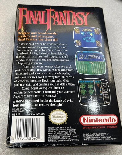 sello ovalado rpg Final Fantasy completo en caja mapas nintendo nes fábrica nr-COMO NUEVO Foto 2 de 2