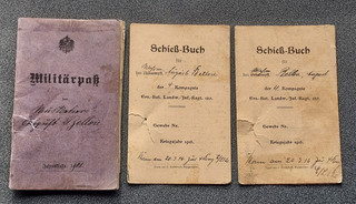 Militarpass d'un soldat tué juillet 1917 au bois d'Avocourt Inf Rgt 125 Verdun