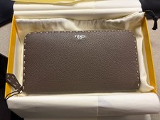 Fendi Zip Around Peekaboo Selleria Wallet