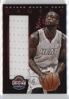2012-13 Panini Past & Present Gamers Materials Dwyane Wade #1 HOF 12xy