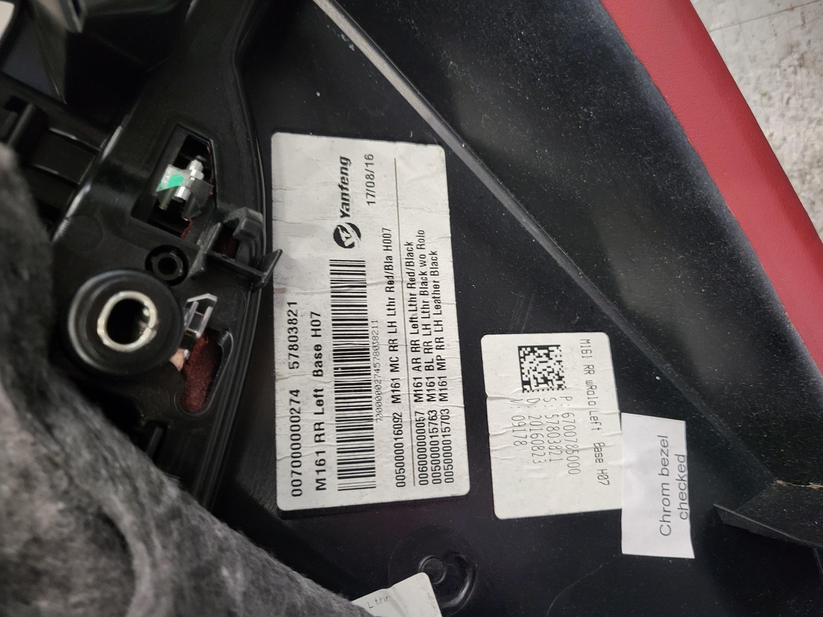 2017-2020 Maserati Levante Left Driver Rear Door Trim Panel 3.0L OEM