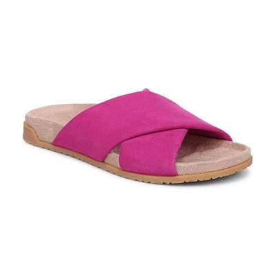 NEW VIONIC Women's Etna Slide Sandal, Rose Violet Suede
