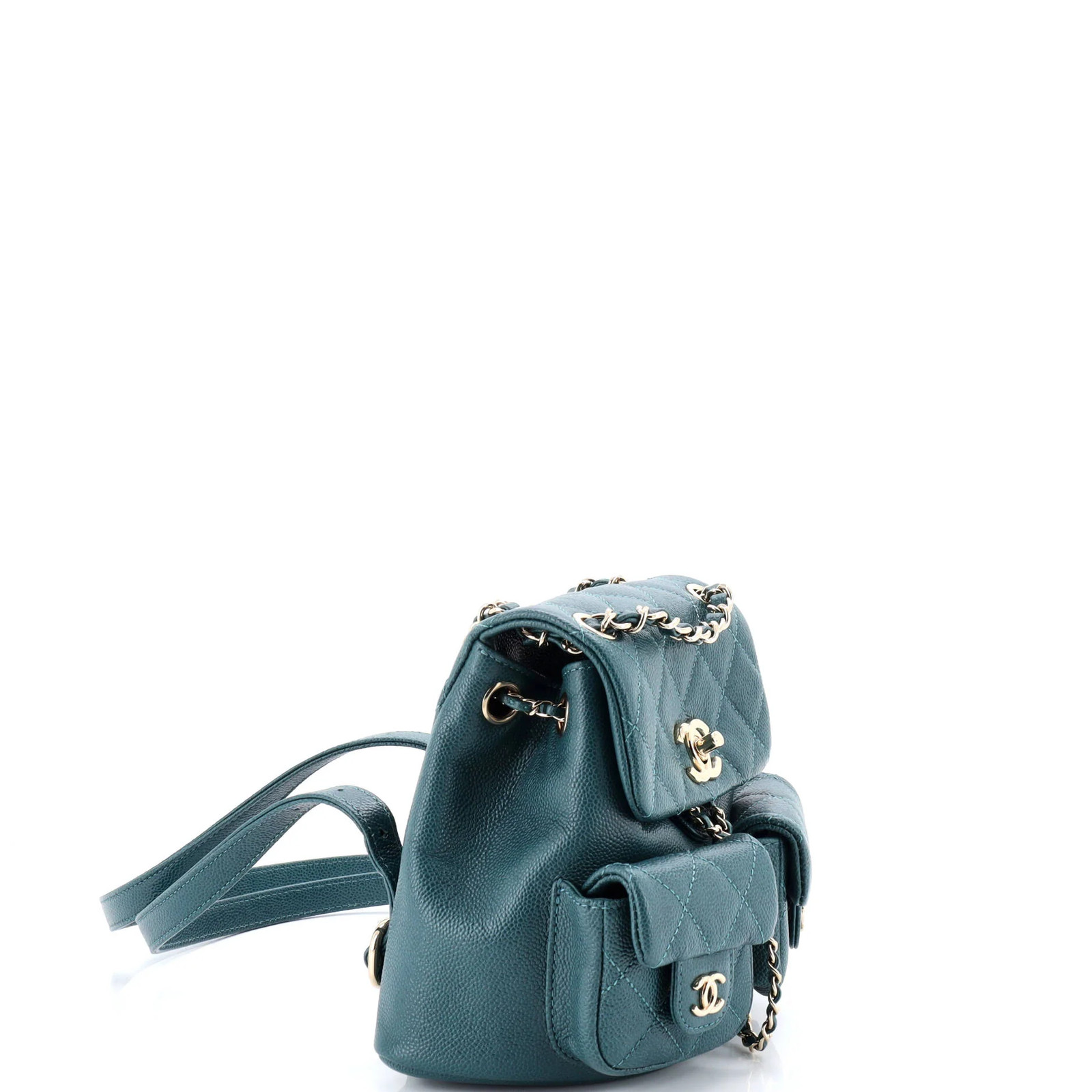 Chanel Duma Pockets Drawstring Backpack Quilted C… - image 2