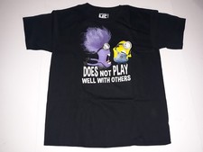 Minions Despicable Me Doesn  t Play Well With Others Kids Shirt Boys 2XL 18 NEW