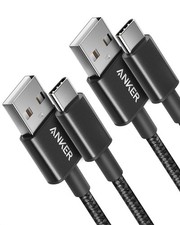 Anker Cable [2 Pack 3ft], USB A to C for iPhone 17 3ft, Black 