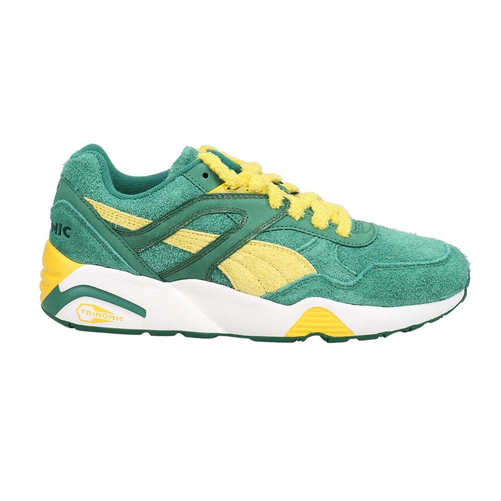 PUMA R698 Super Lace Up Mens Green Sneakers Casual Shoes 38865801