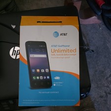 AT T Go Phone ALCATEL Ideal 8GB 4.5" Prepaid Smartphone Slate Blue - NEW/SEALED