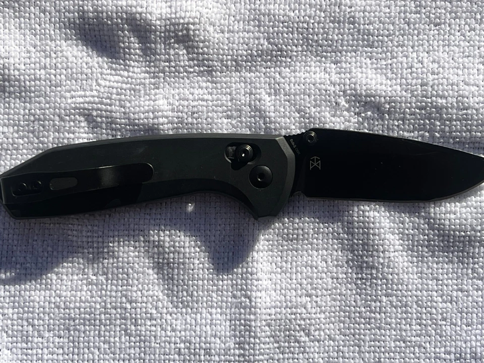 Cuchillo de bloqueo de embrague Kizer Sub-3 OBK negro aluminio (2,9" negro)-USADO Foto 2 de 4