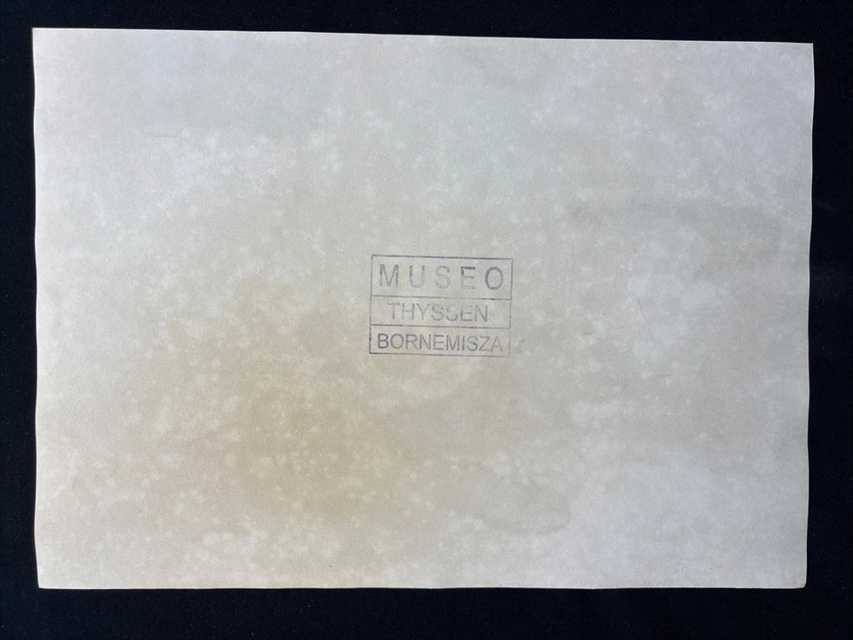 Dibujo de RAOUL DUFY sobre papel antiguo firmado estampado vintage Foto 2 de 2