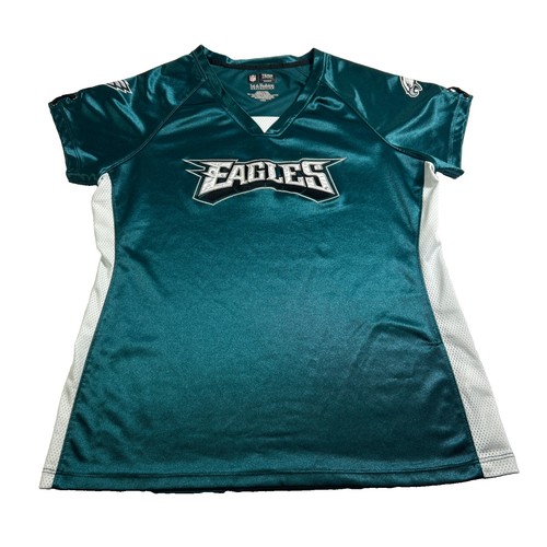 Philadelphia Eagles Jersey Womens Large NFL Team Apparel Football Fan Gear Top