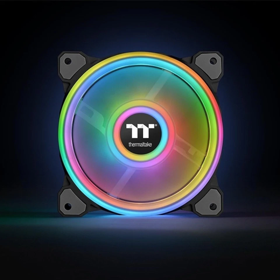 Thermaltake Riing Quad 14 RGB Radiator Fan TT Premium CL-F089-PL14SW-C NEW - Image 3 of 4