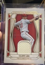 2025 Panini National Treasures - Material Treasures Cliff Lee #MT-CL /99 (MEM)