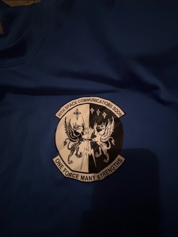 U.S. SPACE FORCE 30TH SPACE WING VANDENBERG AFB-CALIFORNIA T SHIRT SIZE XL POLY