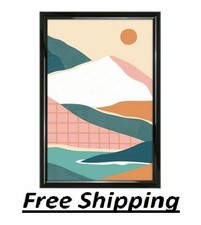 12" x 18" Rounded Photo Poster and Picture Frame Home Office Wall Decor, Black