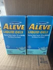 LOT OF 2 Aleve Liquid Gels Naproxen Sodium Caps 80/ct  EXP: 02/27