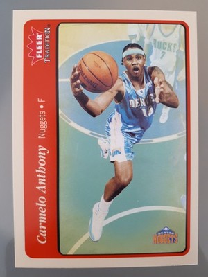 2004-05 Fleer Tradition Carmelo Anthony #17 Denver Nuggets N Basketball