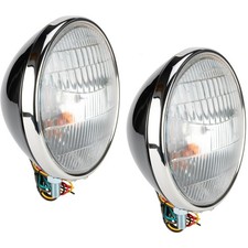 1934 Fits Ford Commercial Headlights 12v Halogen W Turn Signal