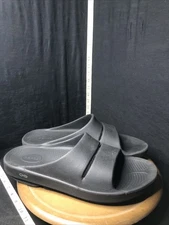 Oofos Slides Black M12-W14 EU 45 Recovery Comfort Black Slide