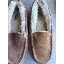 UGG Australia Ansley Suede Moccasin Slippers Chestnut Brown Women 7 3312