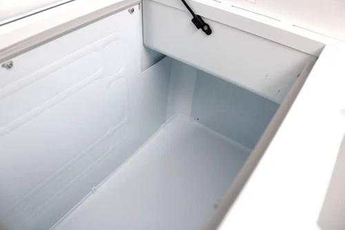 MOBICOOL MCF40 Kompressor-Kühlbox 38L 12/24V und 230V Mini-Kühlschrank Blau-Weiß - Bild 7 von 15