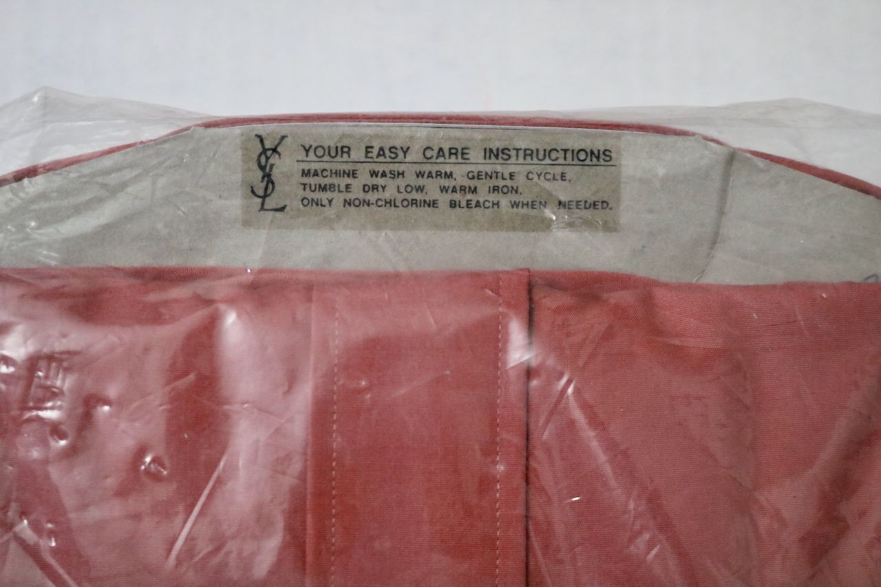 Camicia abito Yves Saint Laurent YSL vintage marrone nuova con scatola 16 5 34 35