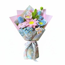 Sonnenblumenstrauß handgemacht Chenille-Blumenstrauß pflegeleicht für