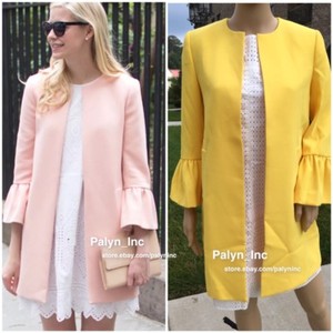 zara yellow coat