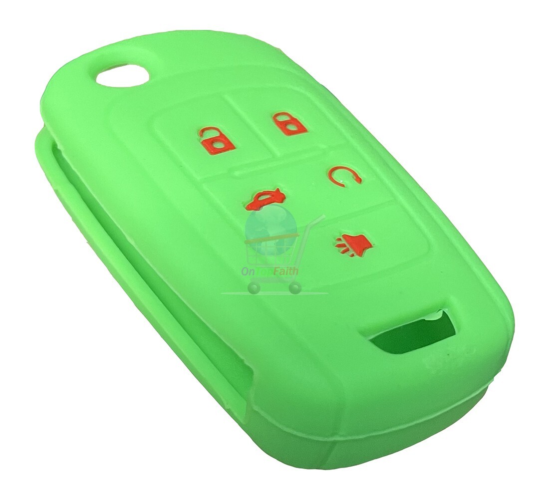 Fit Chevrolet Malibu Equinox 5 Button Remote Key Fob Silicone Skin Case Cover - Foto 4
