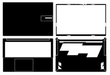 Carbon Vinyl Sticker Skin Cover for ASUS vivobook 15x K5504VN 15" 2023 Laptop