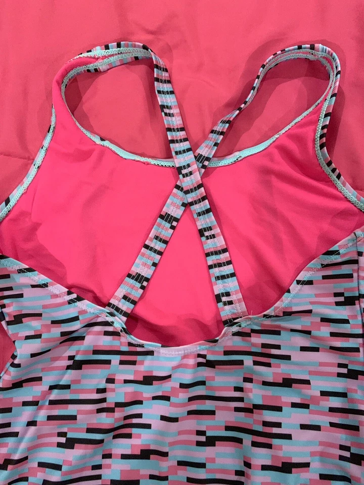 NUEVO Traje de Baño Joe Boxer Niñas 1 Pieza Talla XL 14/16 Turquesa, Negro, Rosa Foto 4 de 4