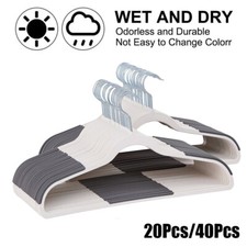 Non Slip Plastic Hangers for Clothes Coat Heavy Duty 360  Swivel Hook Pack of 20