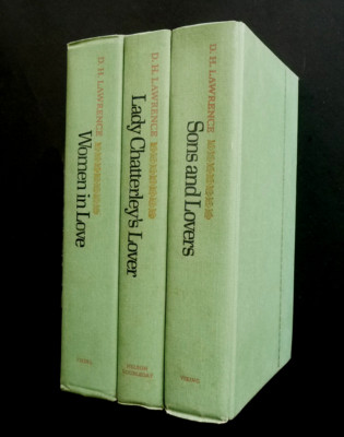 D. H. LAWEENCE   Lady Chatterley's Lover + Sons & Lovers + Women in Love   VG+