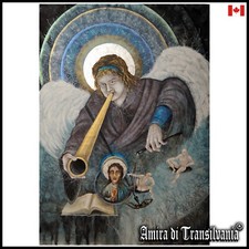 painting art modern religion sacred portrait guardian angel michael archangel by