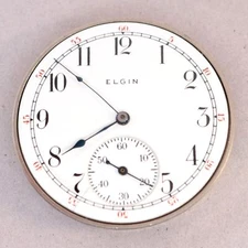 Elgin 12 Size 15 Jewel Pocket Watch Movement - DF463