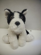 6" AURORA Boston Terrier Stuffed VERY SOFT Plush Toy Bulldog Puppy Dog