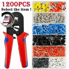 Cord Pin End Bootlace Ferrule Cable Terminals Set Crimp Wire Connectors 1200PCS