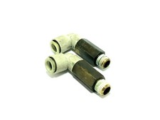 SMC KQ2W10-03A Extended Male Elbow Fitting 10 One Touch 3/8 NPT LOT OF 2