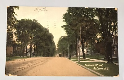 Auburn New York NY Postcard 1913 Genesee Street | eBay