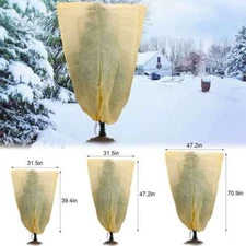 1/2pcs Reusable Plant Covers Freeze with Drawstring for Winter Frost Protection