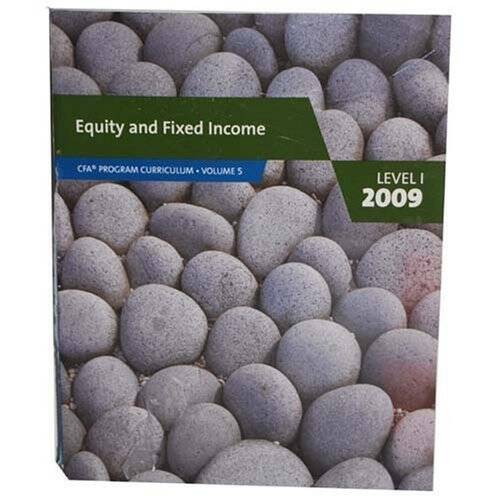 CFA Program Curriculum - 2009 (Level 1, Volume 5)  Equity and  - VERY GOOD-image