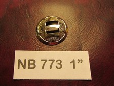 NB773 1" NICKEL S. brass H.D. Round SADDLE CONCHO new England Brass Star CONCHO