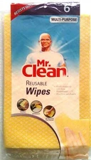 Mr. Clean Multi-Purpose Household Cleaning Wipes, Reusable, 6 Count