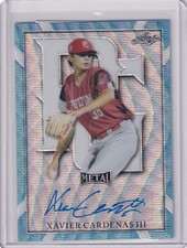 Xavier Cardenas III 2021 Leaf Perfect Game Plate & Proof Autos 1/1