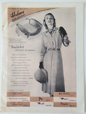 1947 women's Nantucket dress Holmes New Orleans Tulane Stadium fashion ad | eBay 1947 women's Nantucket dress Holmes New Orleans Tulane Stadium fashion ad | eBay
