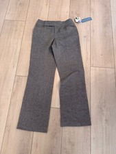 Womens Nine West Black  Herringbone  Wool Femme Fatale Dress Pants Sz 4NWT $89